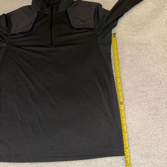 North Face Men’s Charcoal Black Quarter Zip Size Medium NWOT - Picture 8 of 10